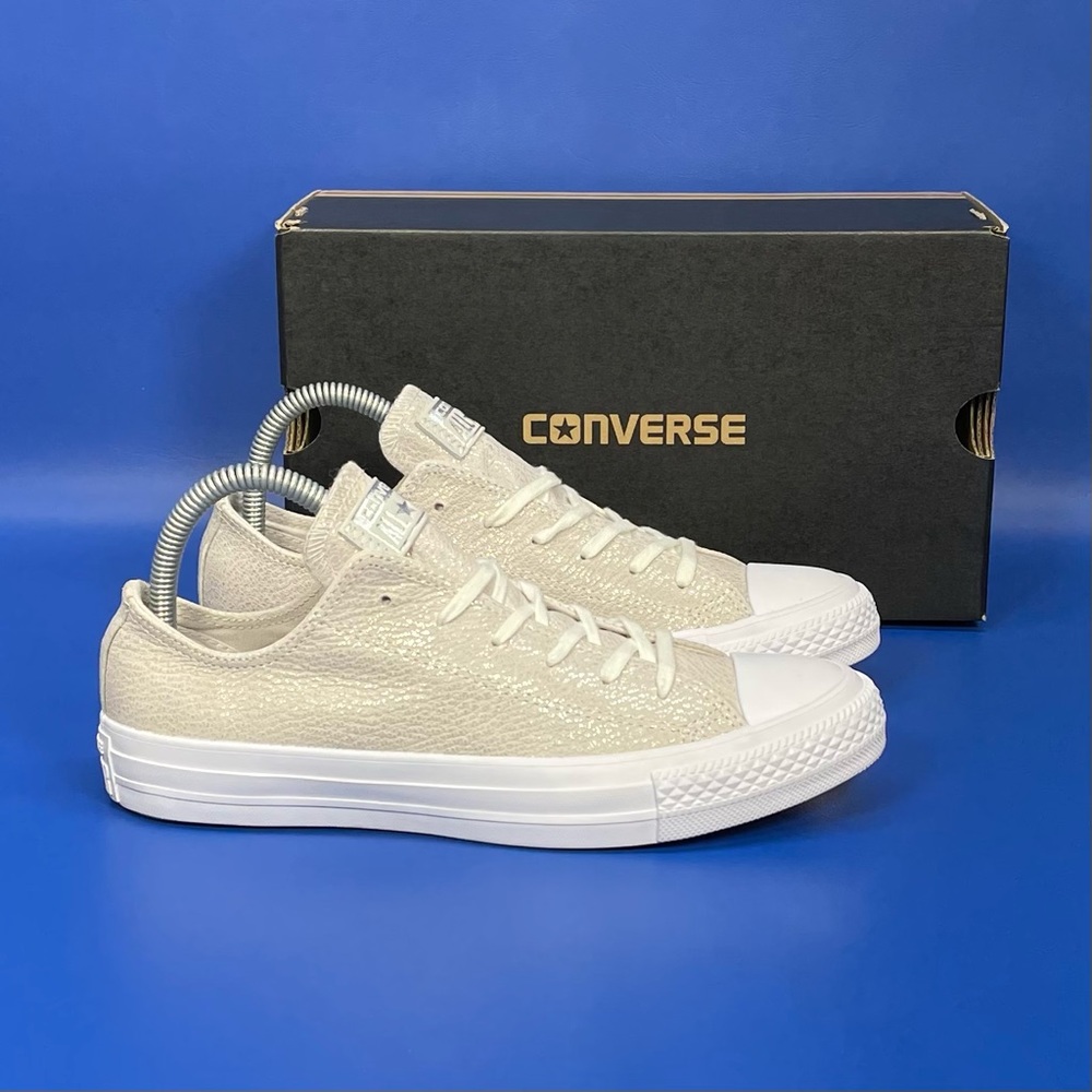 NEW Converse All Star Chuck Taylor Soft Nubuck Ox Low Shoes Tipped Metallic